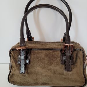Vintage Fendi suede bag